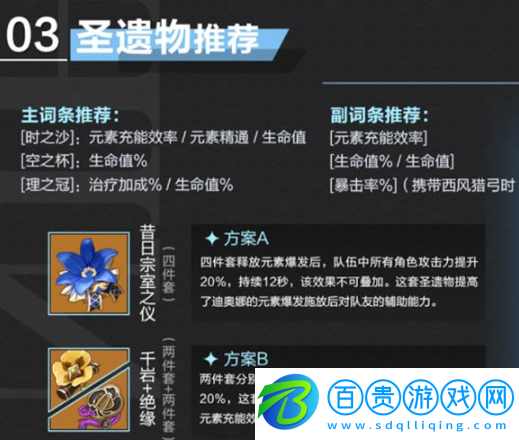 原神迪奧娜武器及圣遺物怎么搭配