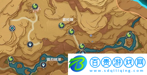 原神荒石蒼漠浮羅囿草神瞳位置在哪兒