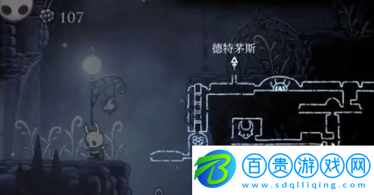 空洞騎士遺忘十字路鹿角站位置