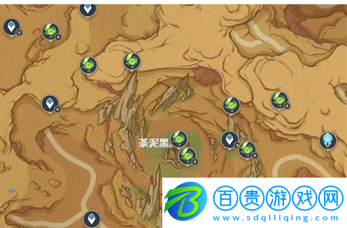 原神荒石蒼漠浮羅囿草神瞳位置在哪兒