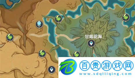 原神荒石蒼漠浮羅囿草神瞳位置在哪兒